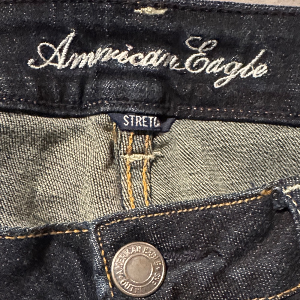 American Eagle Outfitters Skinny Kick Dark Wash Jeans - Picture 2 of 8